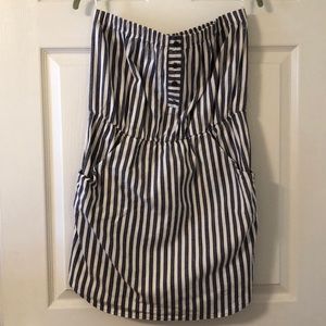 Strapless Glam stripped dress